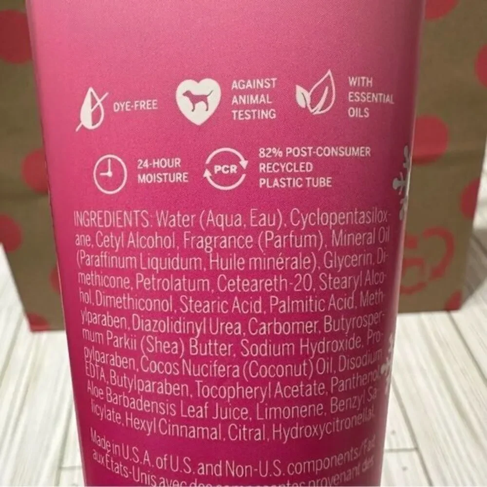 2 VICTORIA’S SECRET PINK FRESH & CLEAN FROSTED 24 HOUR MOISTURE BODY‎ CREAM 8oz